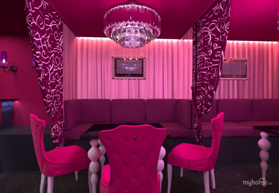 Интерьер караоке клуба