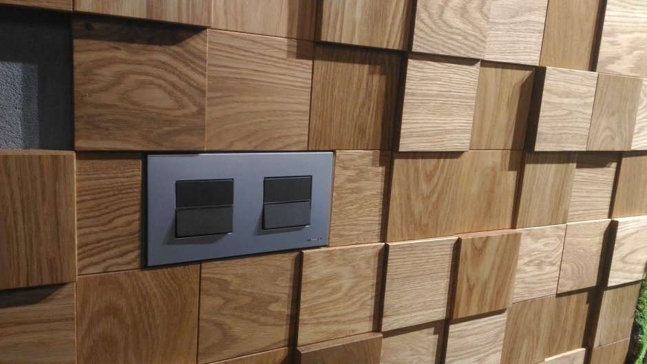 Шпонированные панели Topperfo Micro Ulme Stone Edition Acoustic Wood Panel