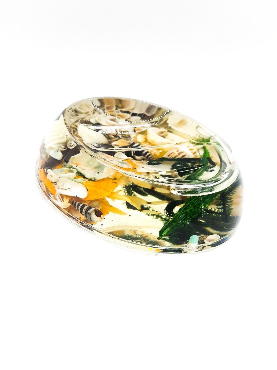 Мыльница настольная vidage «Galf» акрил цвет прозрачный