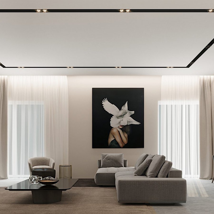 Споты в интерьере