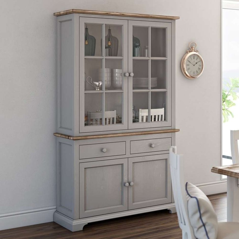 Кухонные шкафчики с занавесками