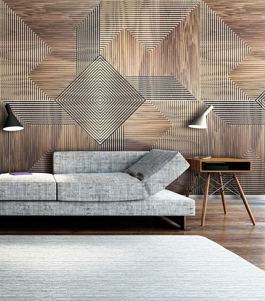 Деревянные панели в интерьере