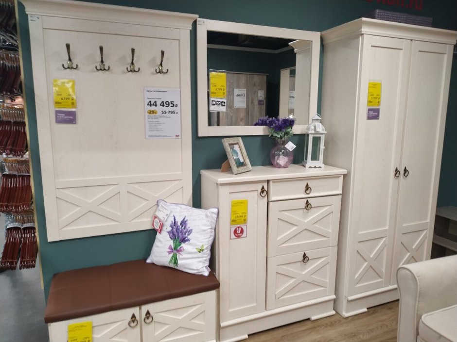 Прихожая Марселла белый мокко