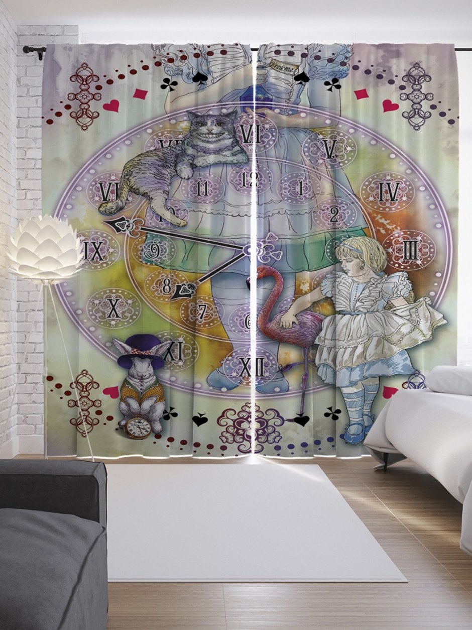 Шторы Алиса в стране чудес