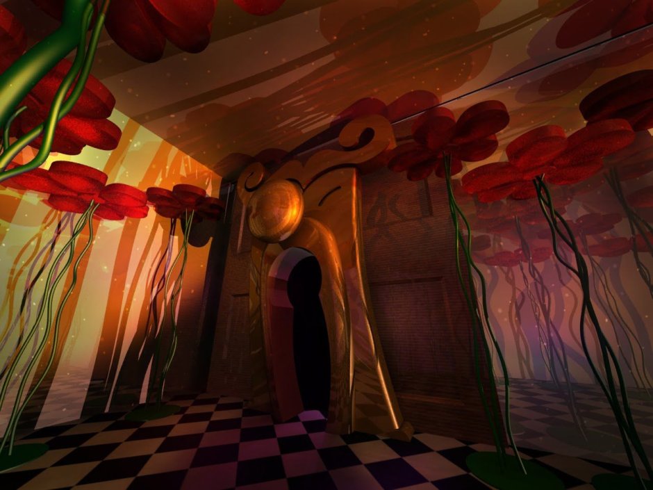 Алиса в стране чудес сцена