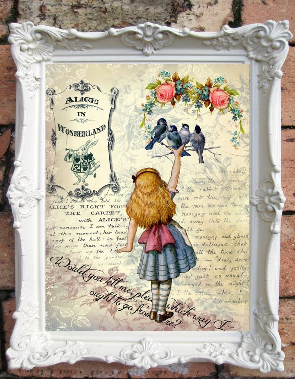 Алиса в стране чудес паттерн