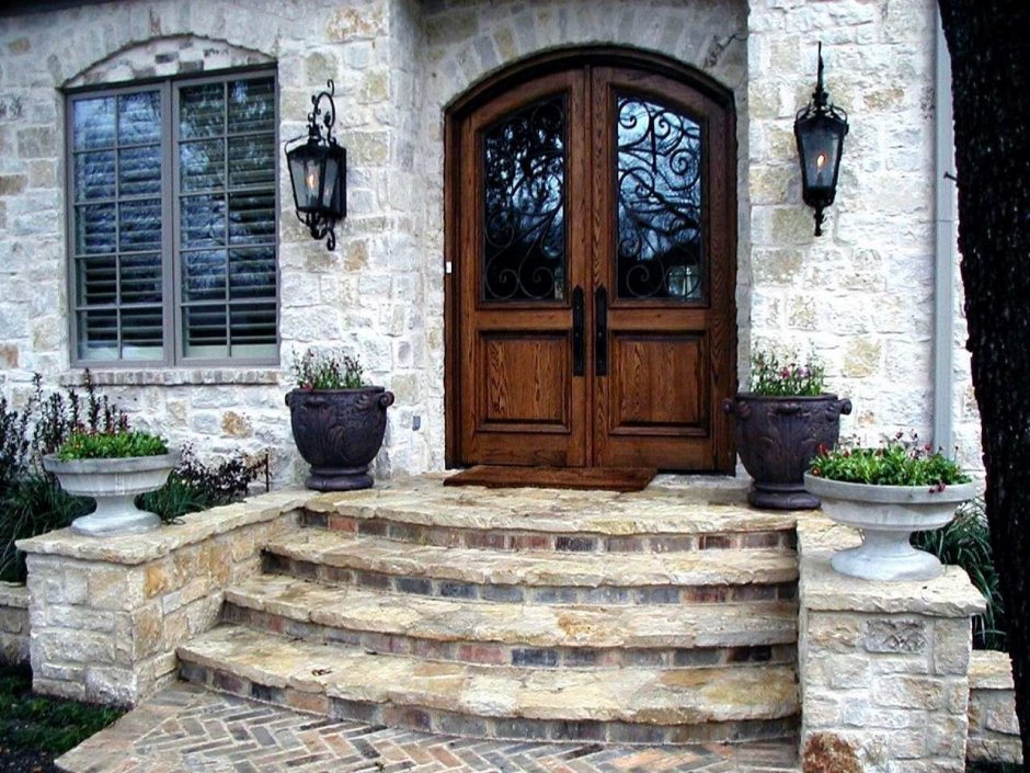 Крыльцо полукруглое для частного