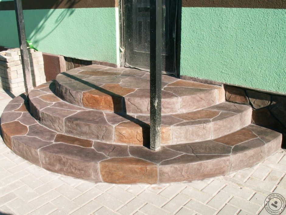 Плитка на полукруглое крыльцо