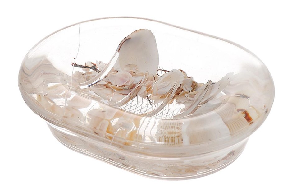 Мыльница с ракушками внутри