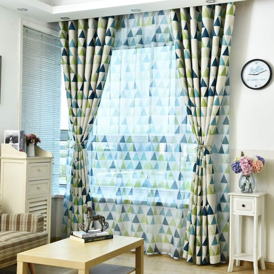 Шторы ромбы