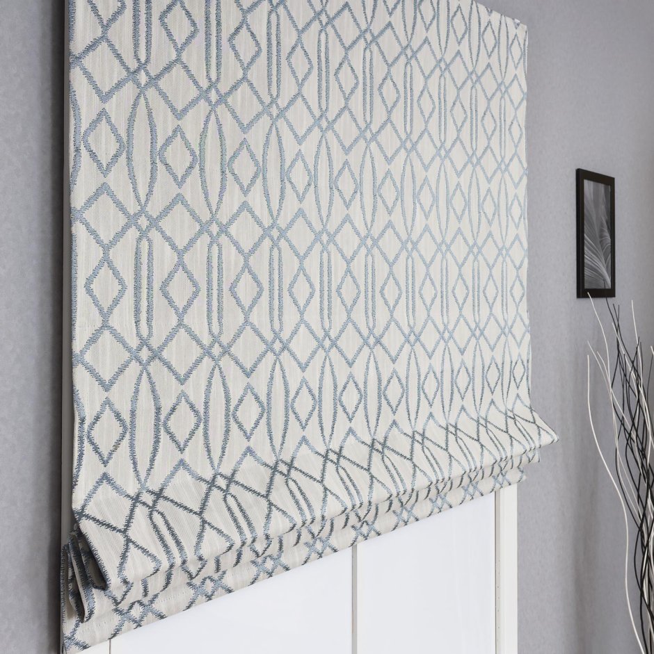 Римская штора ромбы