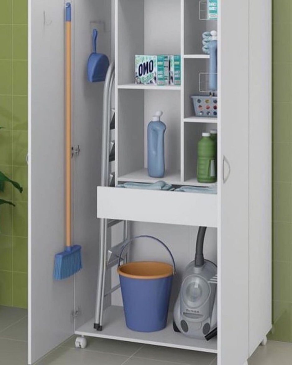 Хранение инвентаря для уборки