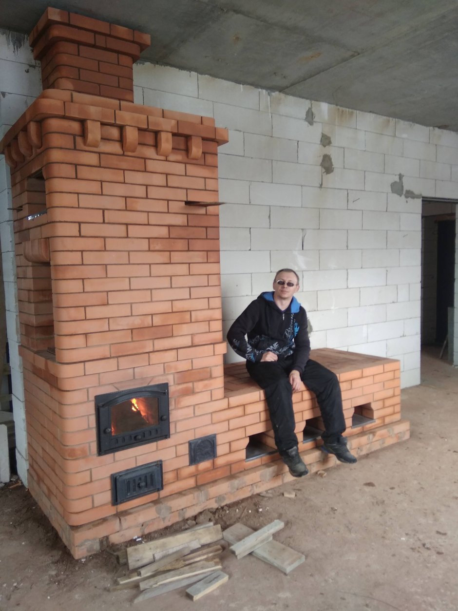 Хлебная печь с лежанкой Кузнецова