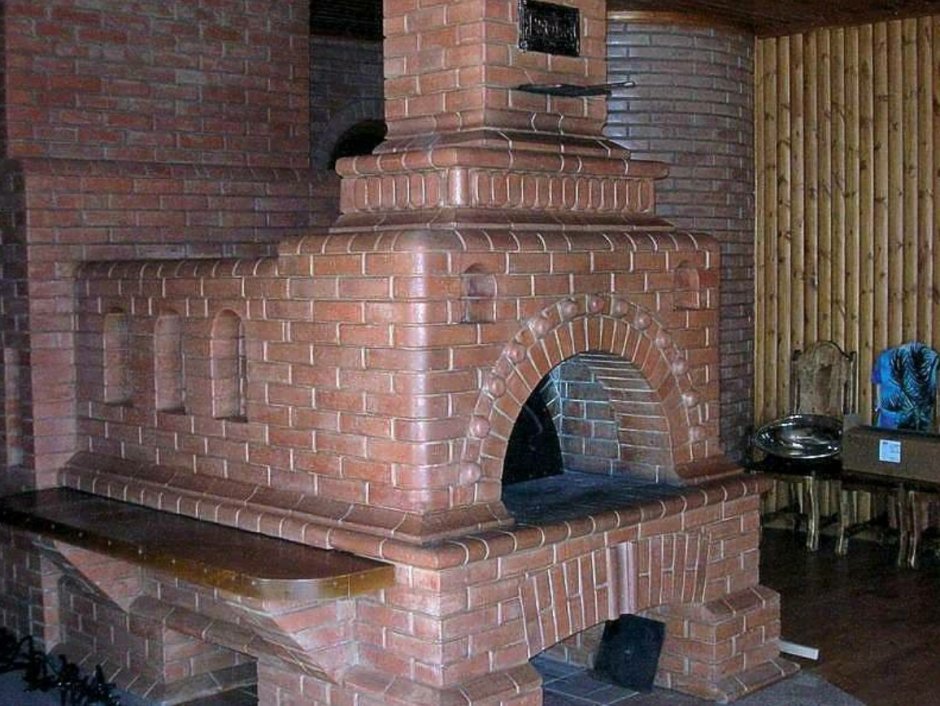 Печи с лежанкой из кирпича