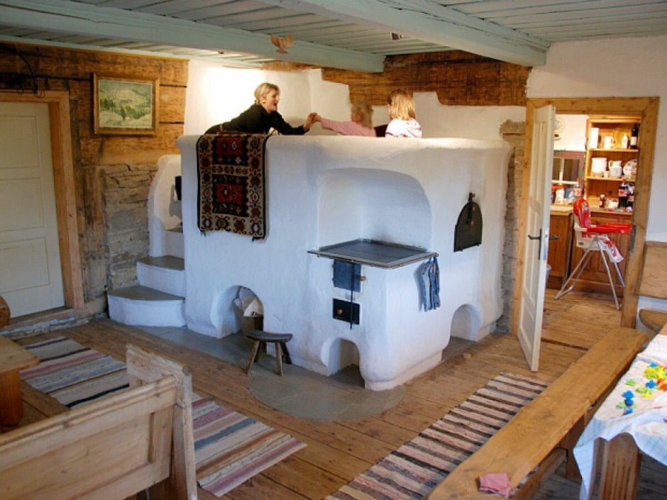 Русская печь Мазанка с лежанкой