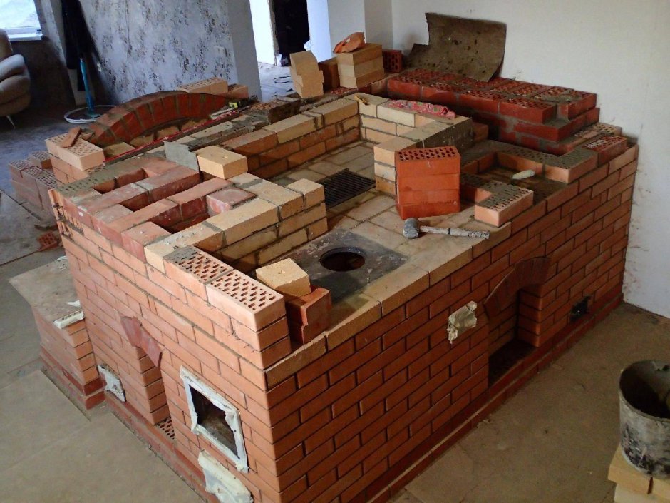 Печи Рязанкина русская печь с лежанкой