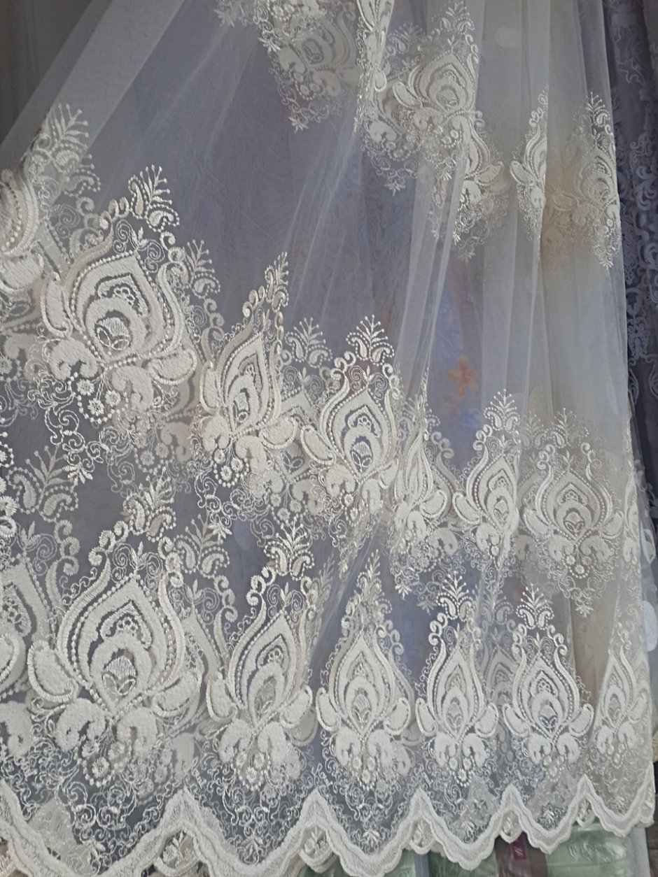 Тюль занавеска Mesh embroiddery Curtain 140*260 модель gzg134-3 Royal Union