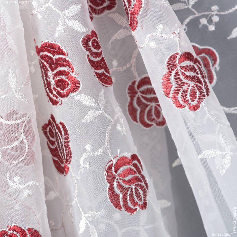 Вышивка премиум с жемчугом f588 Premium тюль