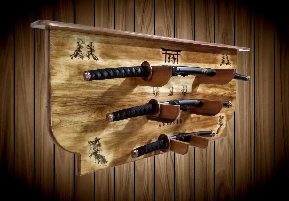 Стенд для оружия на стену