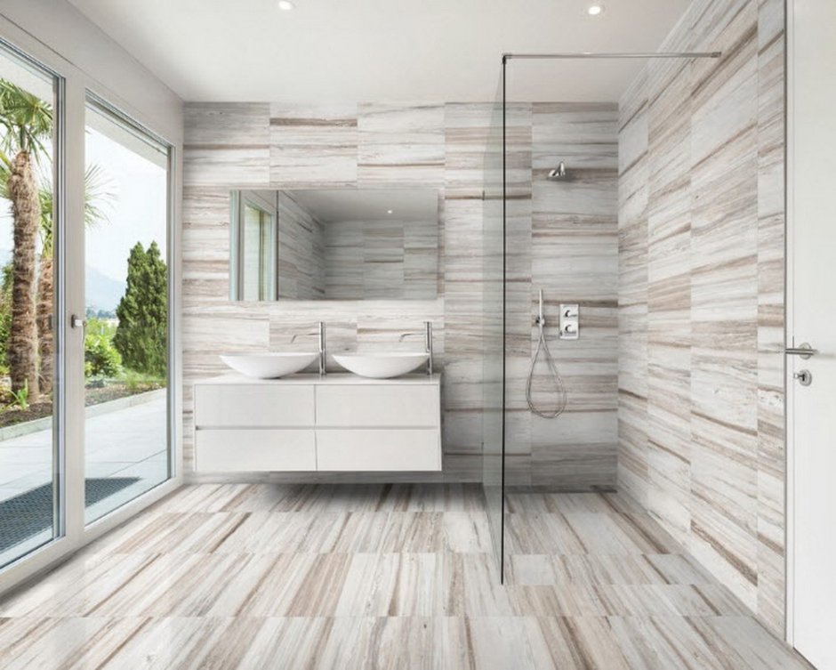 Ламинат на стену в туалете