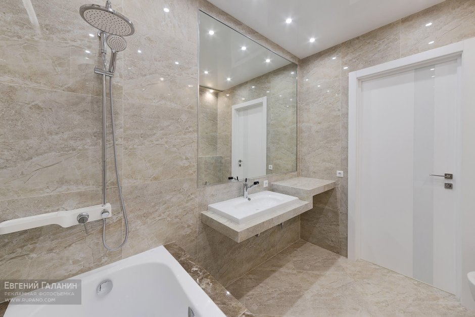 Цементная плитка для стен в санузле