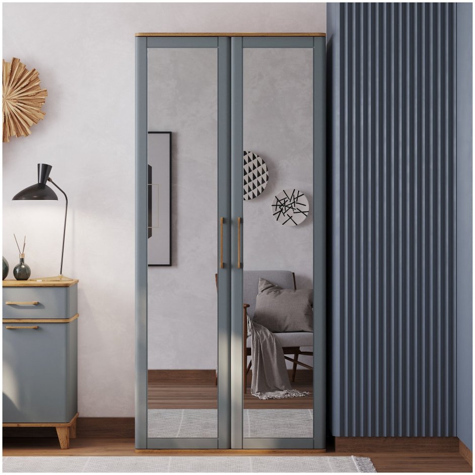 Шкаф Кассия серый