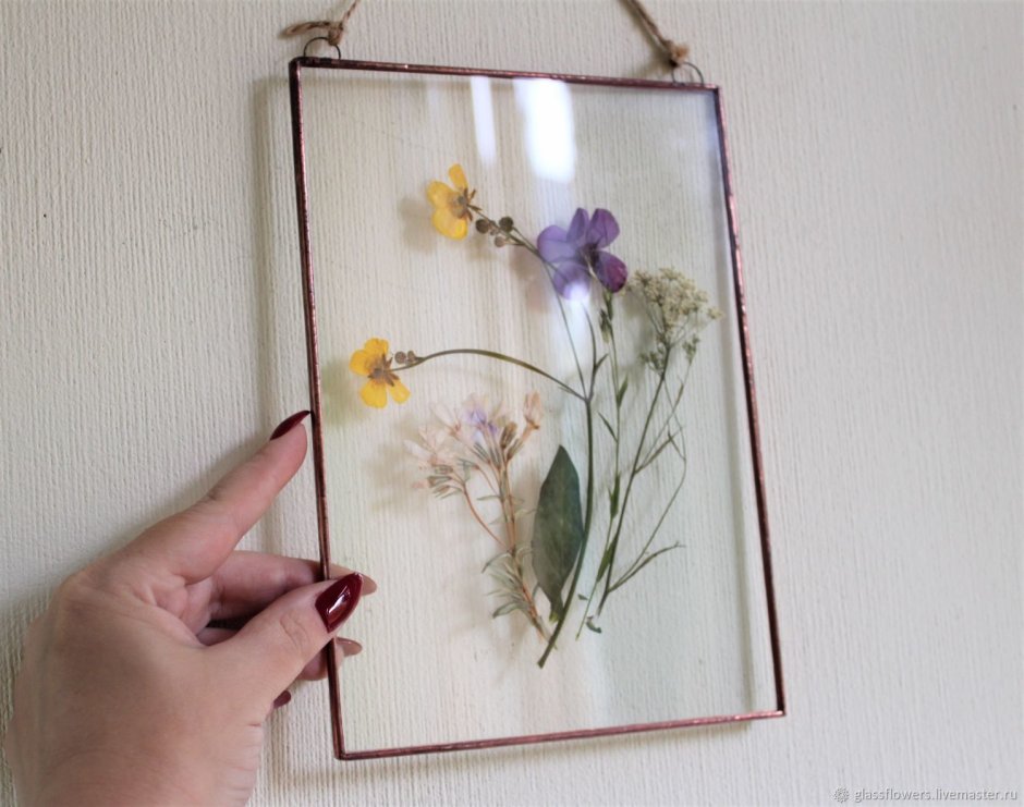 Дорожка для стола из гербария