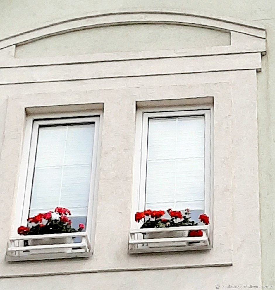 цветы за окном на карнизе за окном