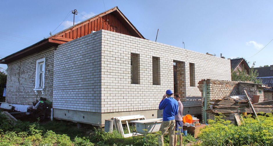 Веранда из керамзитных блоков