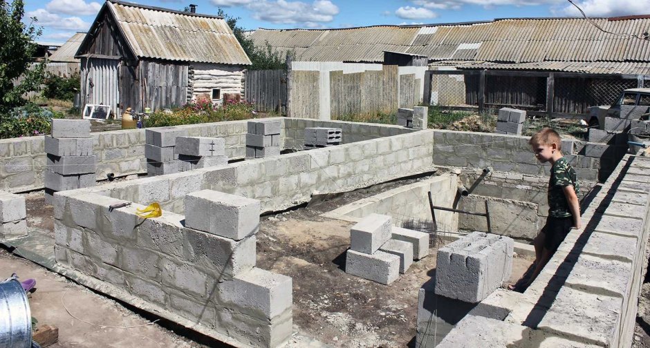 Веранда из блоков