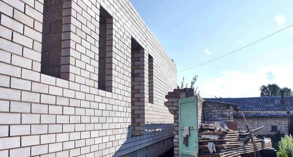 Пристройка из керамзитобетонных блоков