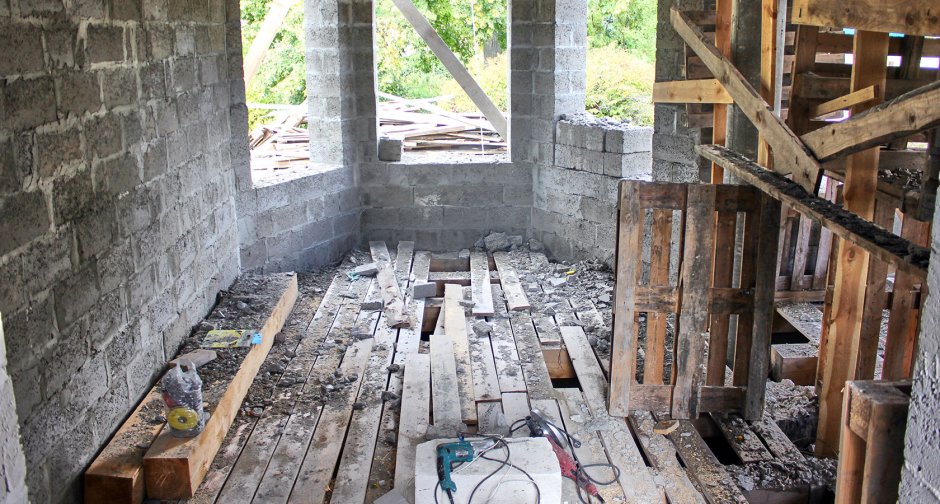 Пристройка гаража к дому из пеноблоков