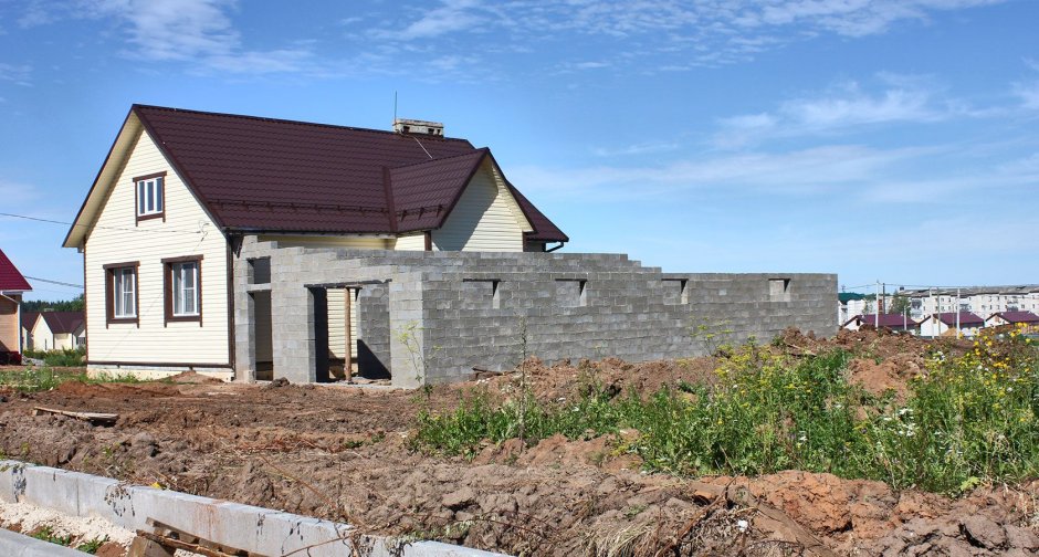 Пристройка из газосиликатных блоков