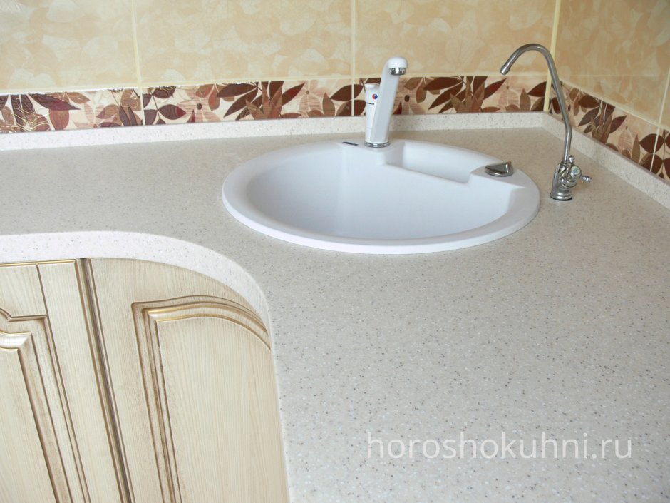 Раковина столешница пристеночный бортик