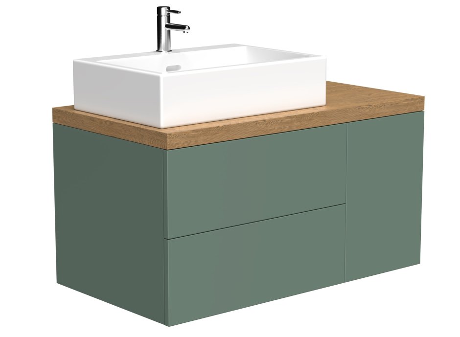 Раковина с видимой фронтальной стенкой