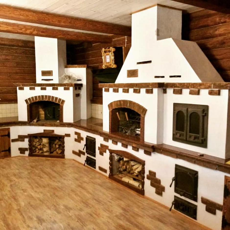 Камин изразцы русский стиль