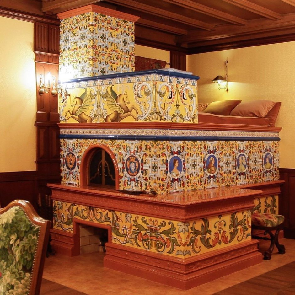 Русская печь для выпекания хлеба.