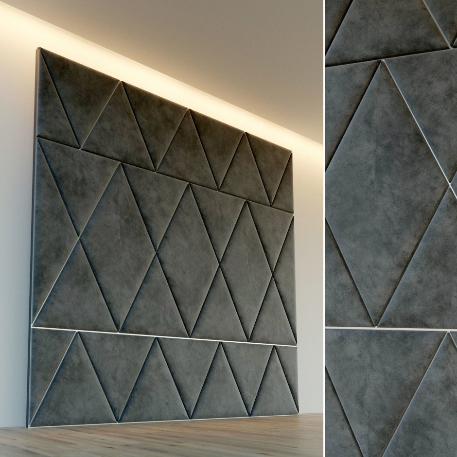 Квадратные мягкие стеновые панели