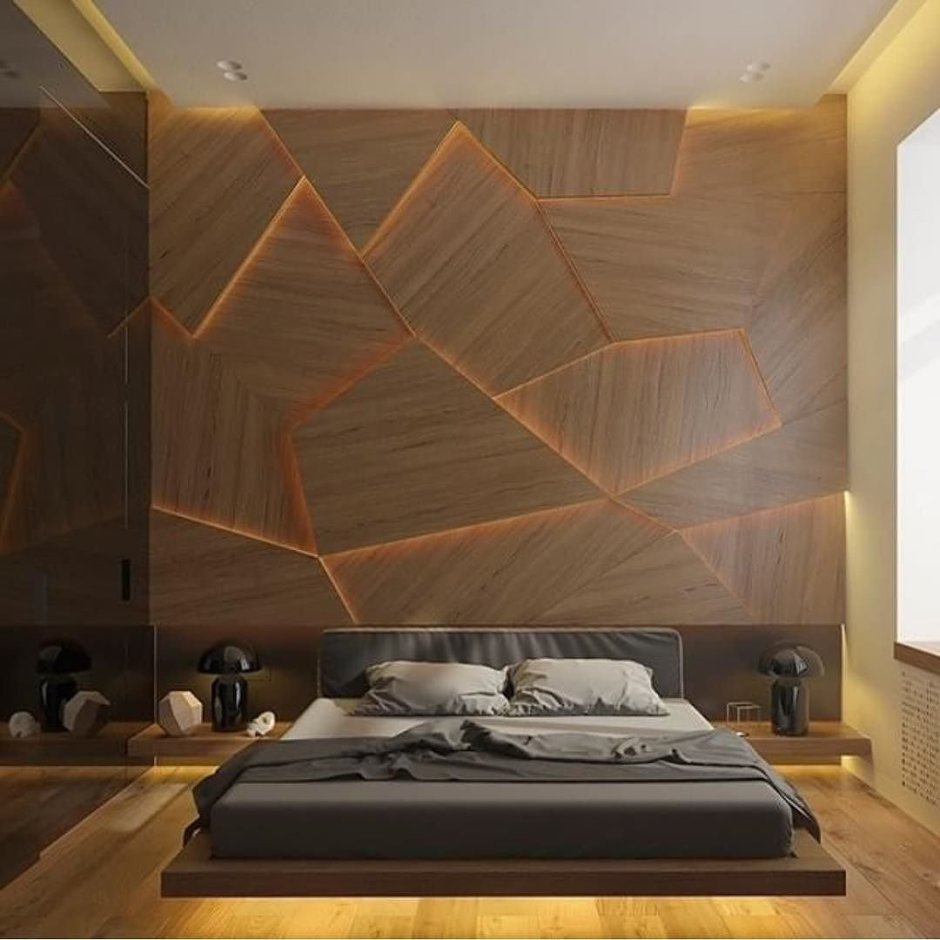 3в панели дерево интерьер