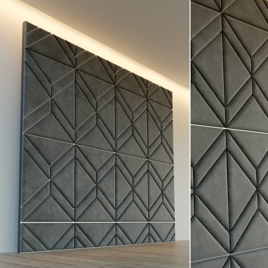 Мягкие стеновые панели геометрия