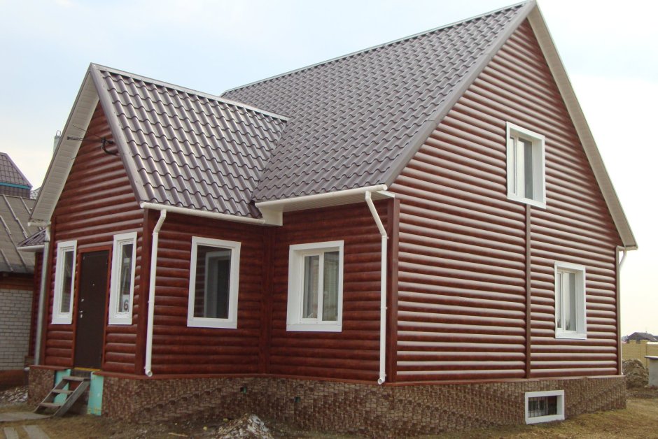 Металлосайдинг красный 3020