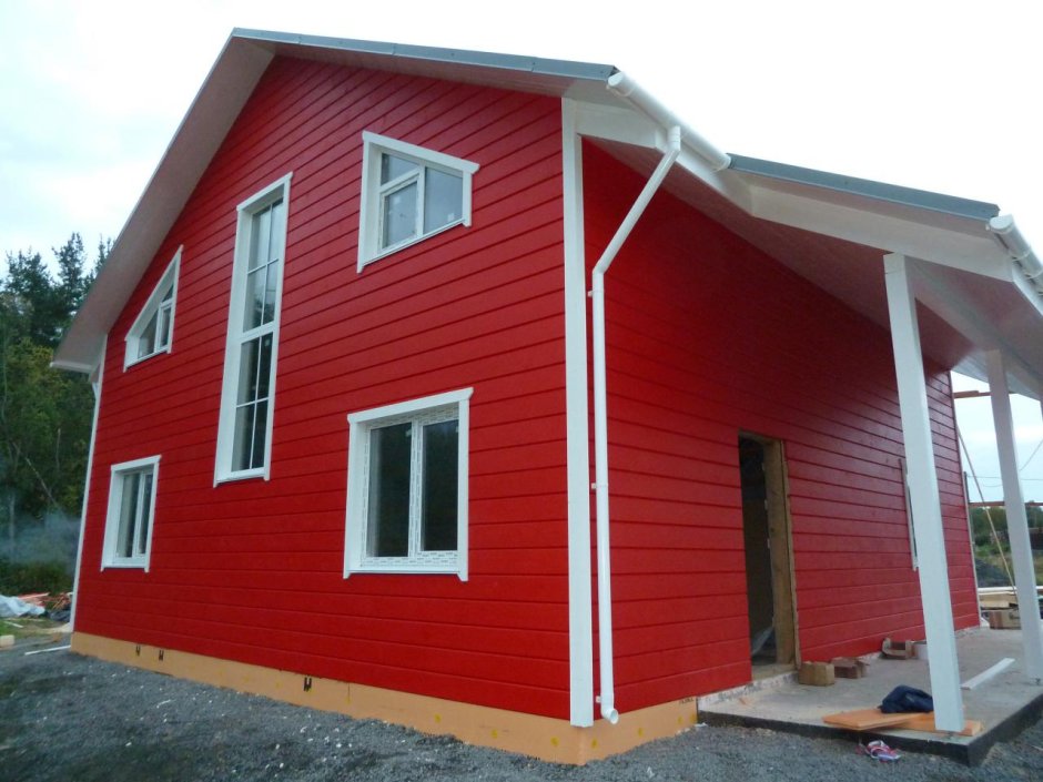 Красный сайдинг