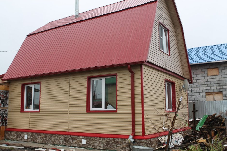 Отделка домов профлистом