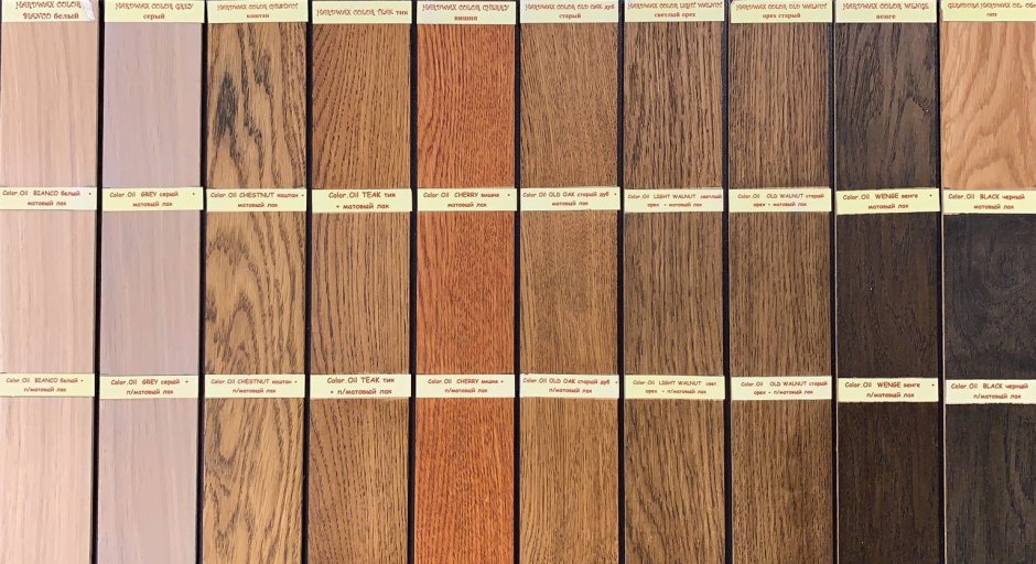 Морилка Тиккурила для дерева палитра