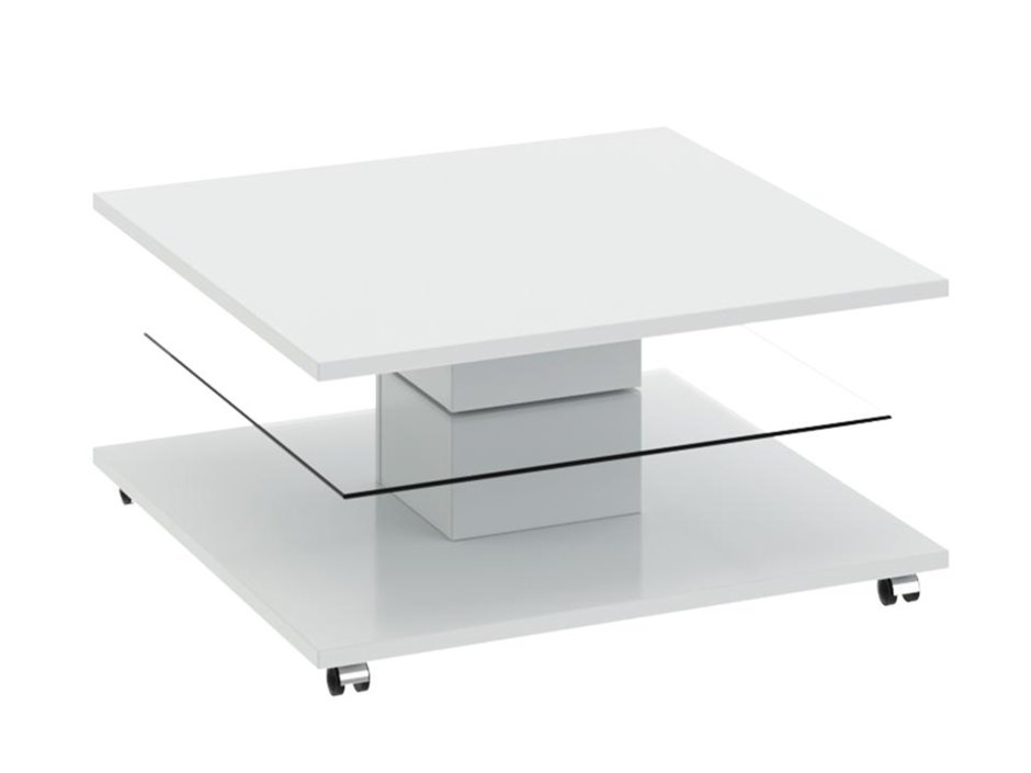 Стол журнальный Diamond Тип 1 белый глянец