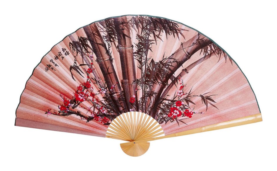 Гейша веер сбоку