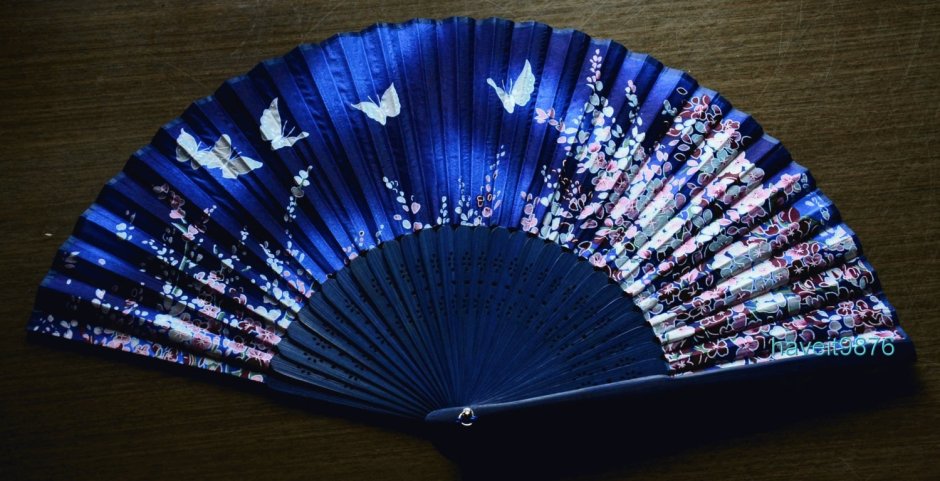 Синий веер Эстетика