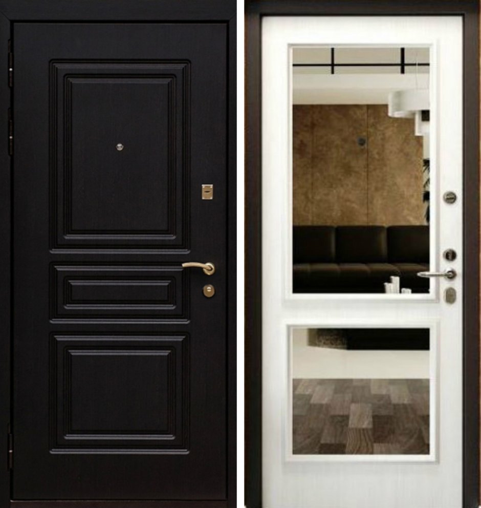 Входная дверь Гардиан с зеркалом с теплоразрывом