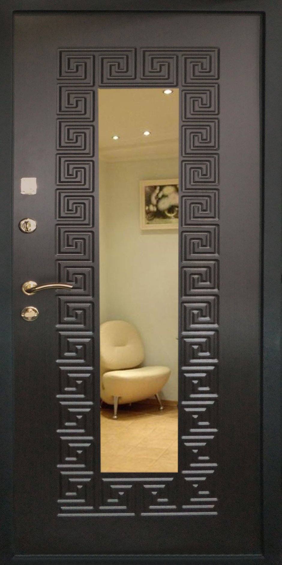 Входная дверь с зеркалом изнутри