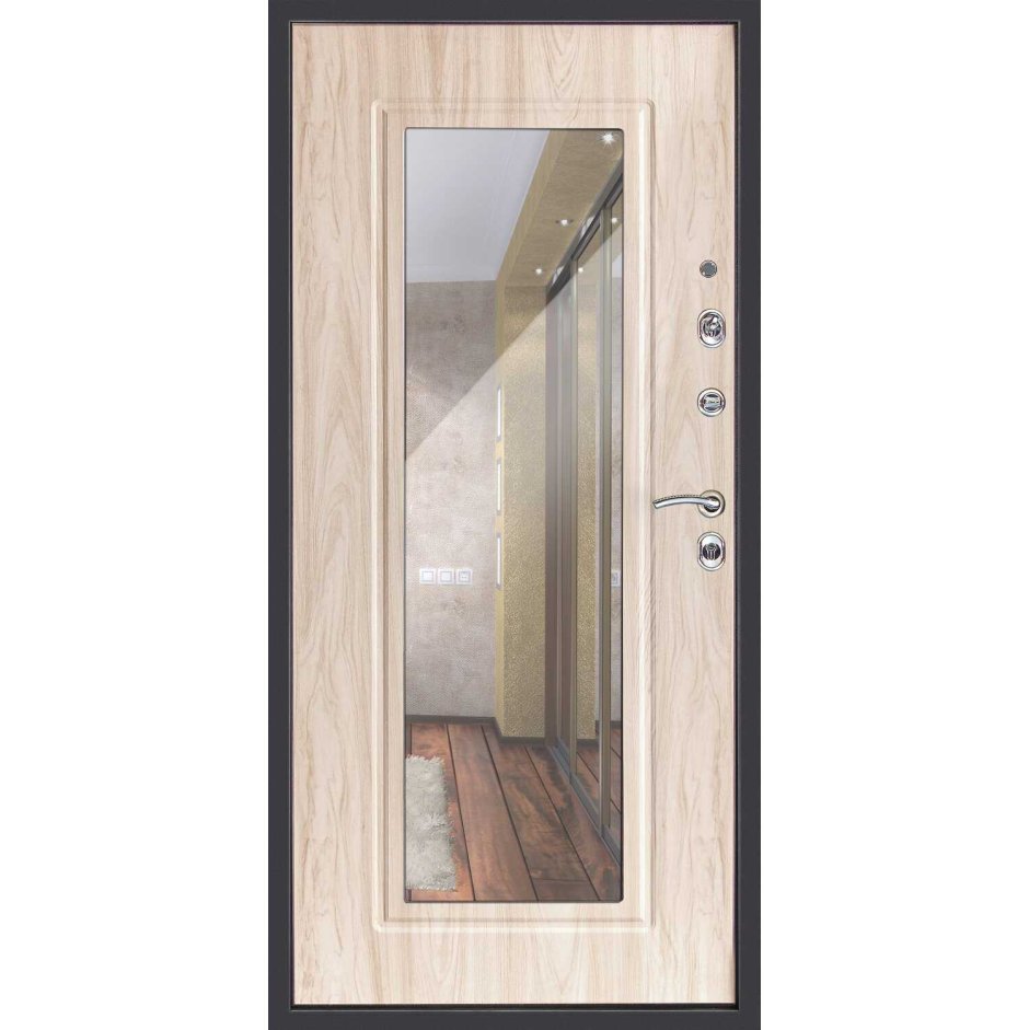 Зеркальная дверь межкомнатная